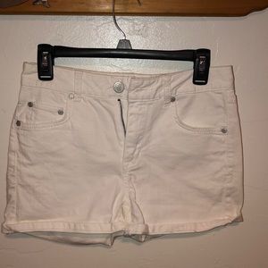 American Rag white high waisted jean shorts